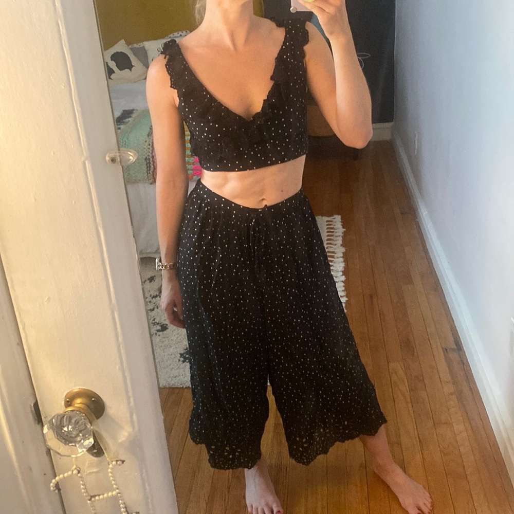 •Two Piece Polka Dot Set•